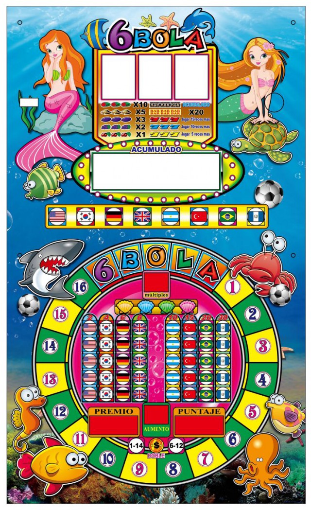 Máquina Pinball Sirena- 6 Bolas Con Slot 01